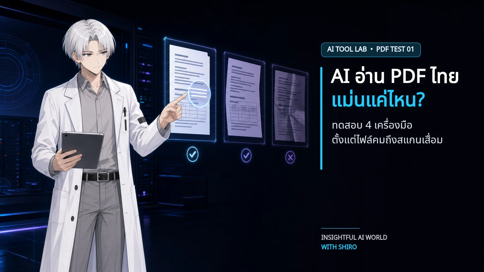 AI อ่าน PDF ภาษาไทยได้แค่ไหน
