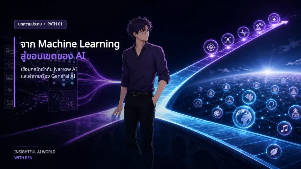 REN ยืนบนทางแยกเรืองแสงที่เชื่อม Machine Learning กับขอบเขตของ Narrow AI และ General AI